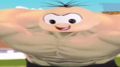 Cebolinha xingando a Monica