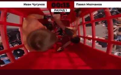 Russian phone booth fight