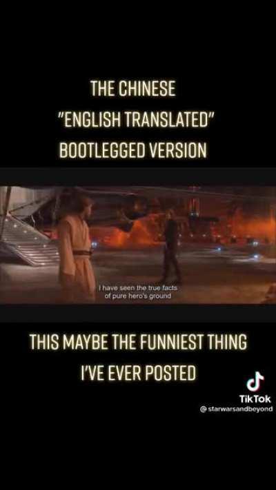 The funniest shit I’ve ever seen. Bootlegged Chinese to English ROTS.