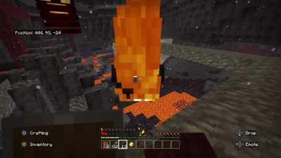 The Nether can be so annoying late at night - me and my friend just want to get to the fortress :L