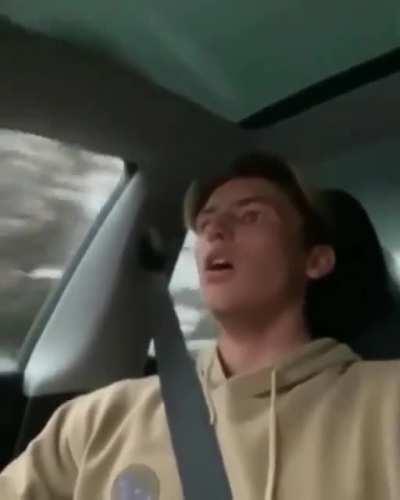 Hydroplaning with a nice save