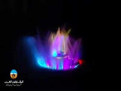 After decades of not working and left to rust, the Nile Fountain works again.