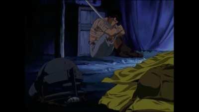 i was drinking and decided to watch Berserk and this isn't what happened but this is how i saw it happen.