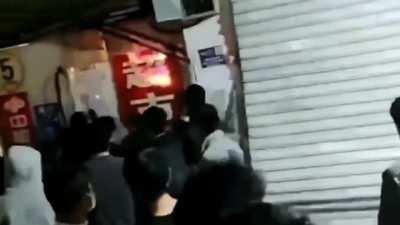 Hungry people in Shanghai turn on covid lockdown enforcers.