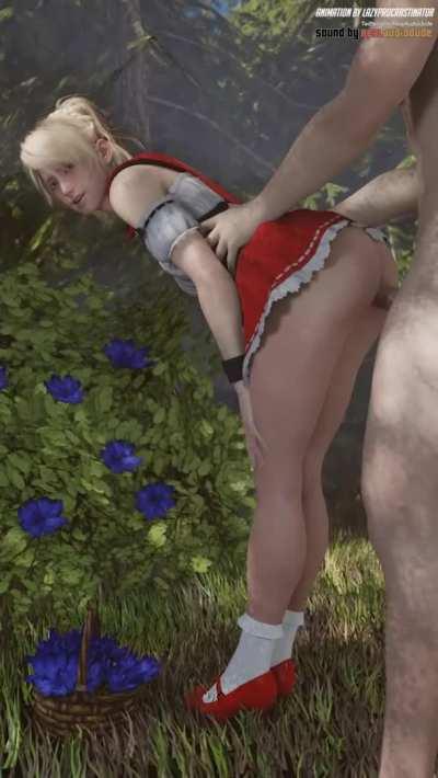 Lunafreya - RRH Bent Over (Lazyprocrastinator, Audiodude) [Final Fantasy]