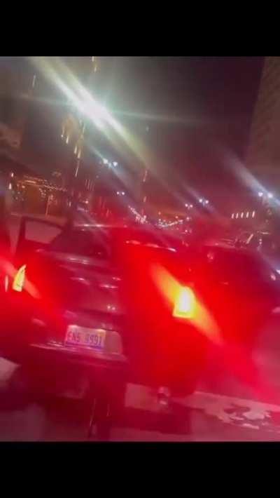 Car crashes into detroit fire and ems.. bystanders escalate the issue