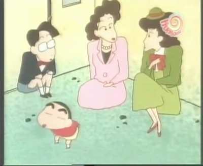 Shinchan stuck in elevator