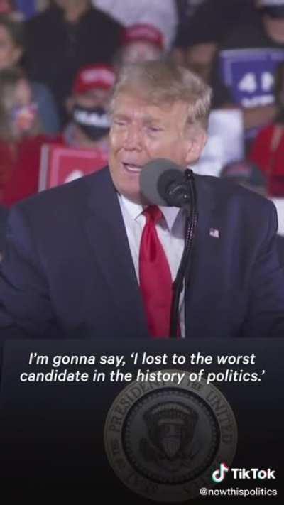 I really hope he makes good on his idea to never be seen again.