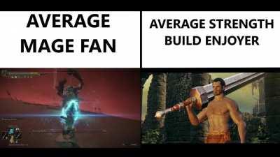 Average Mage fan vs. Average Strength build enjoyer
