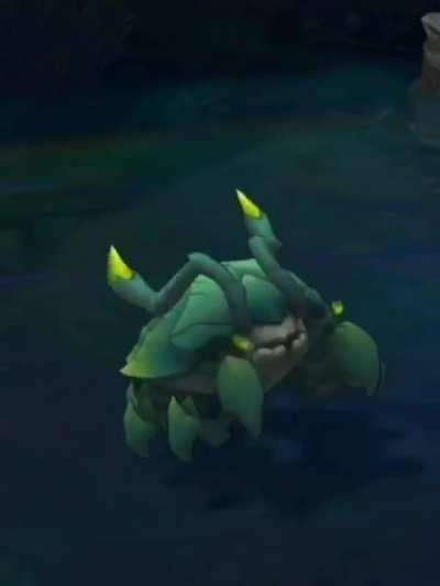 When the two junglers both die fighting eachother over scuttle crab, so it ends up staying alive: