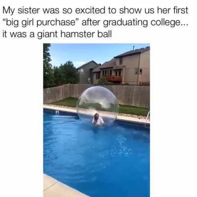 To Run on Water Inside a Hamster Ball