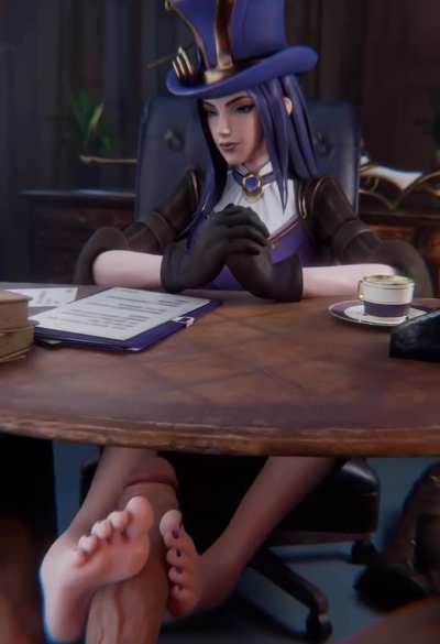 Tea Date with Caitlyn [League of Legends] (Haadxee)