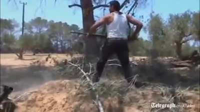 First Libyan civil war Anti-Gaddafi rebels combat, 2011