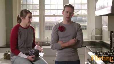 She wants a cuppa Joe for sure