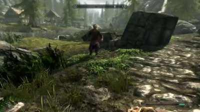 I was level one heading to bleak falls barrow and got attacked out of nowhere