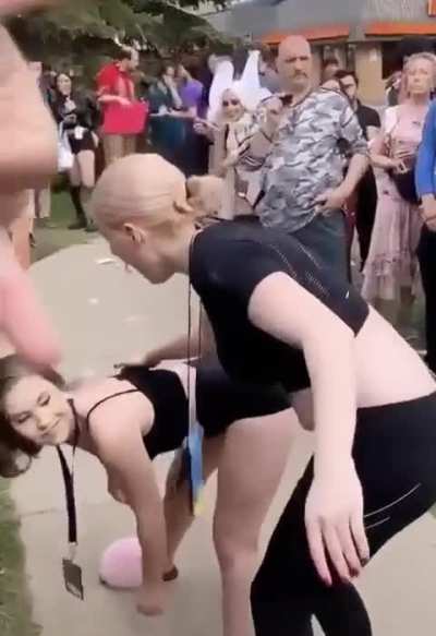 Girl makes use of free speech at anime protest