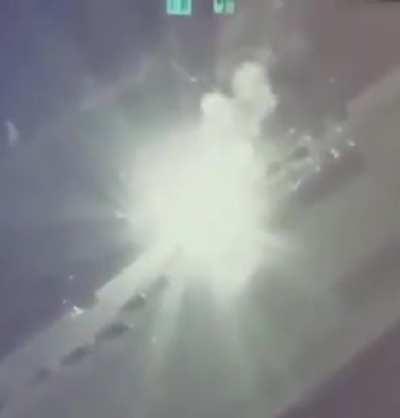 Turkish TB2 drones under Ukrainian army destroys Russian column V