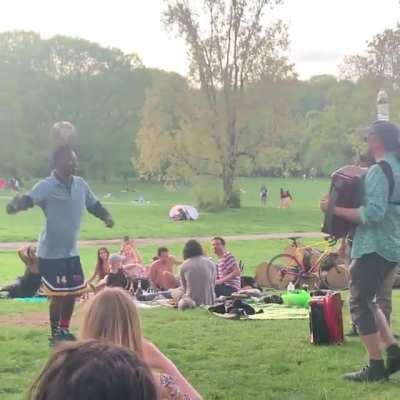 A cross cultural exchange in Prospect Park