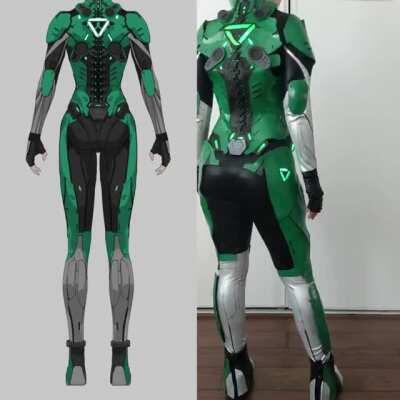 [SELF] Cammie McCloud (gen:LOCK) Cosplay vs Character turnaround