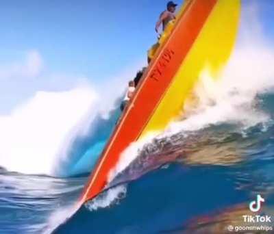 Wow How did they get through this wave?