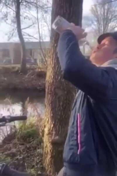 I think he’ll pass a blowing test