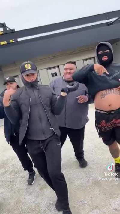 Gigachads record a music video.