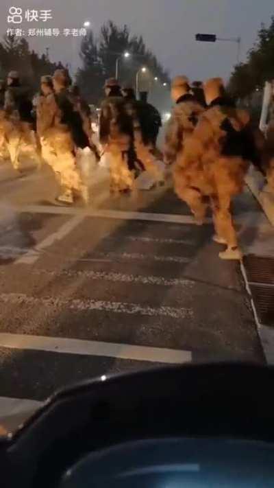 Zhengzhou,PLA are ready to turn it to another Tiananmen Square of 1989.