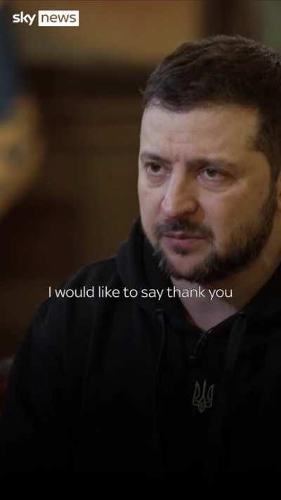 Ukraine war: President Zelenskyy learns that Germany is sending tanks to Ukraine during interview with Sky News [Repost with better quality]