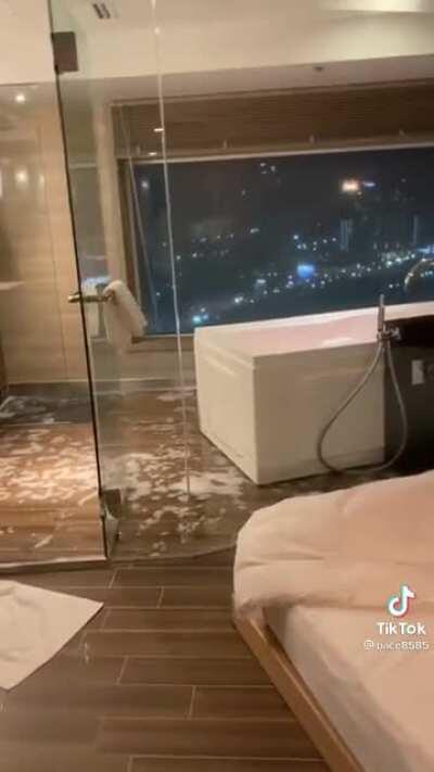 Ever see a bathtub during an earthquake?