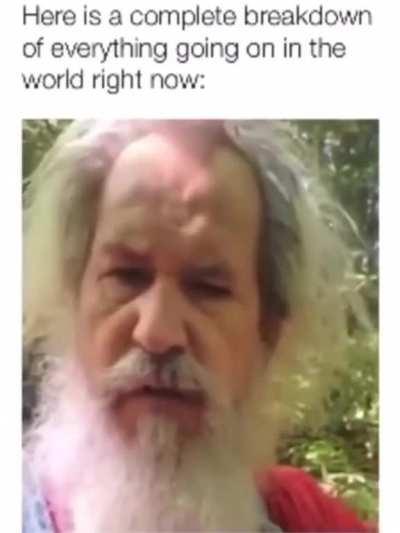 Guy is confused with the world