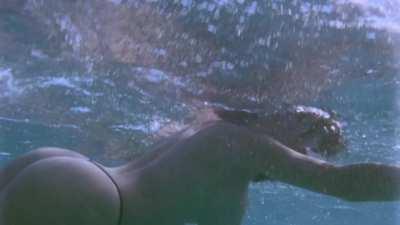 Julie K. Smith and Shae Marks topless snorkeling