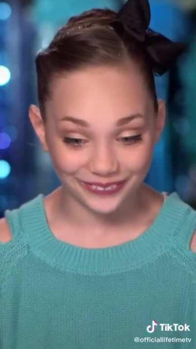 Girl getting kissed on dance moms. Needless to say she didn’t like it.