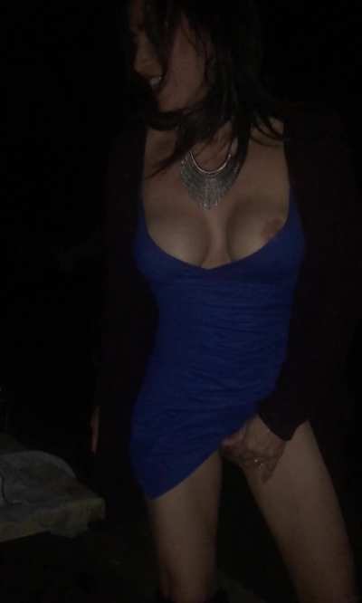 MILF slut fucking with a BBC in public