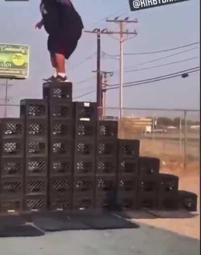 Dude been training for this moment his whole life…