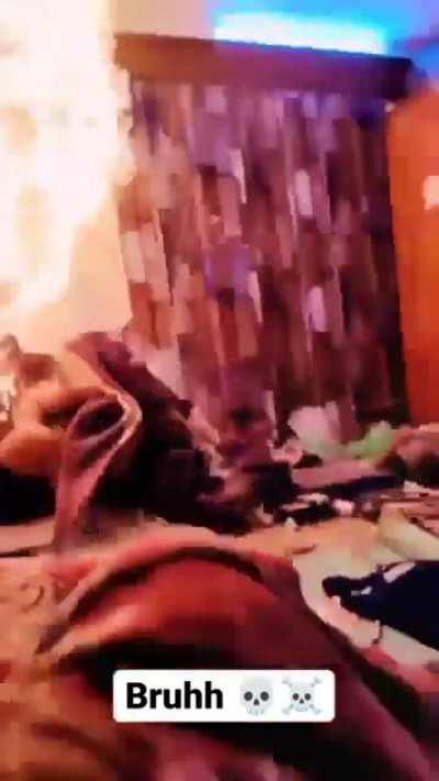 WCGW shooting at an aerosol can