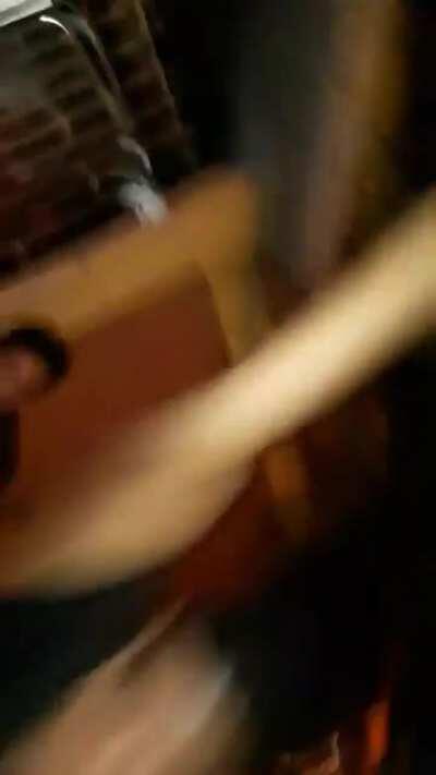 Getting your test results with the boys.