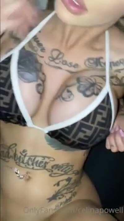 Celina backshots and then she flips over to show her new titties