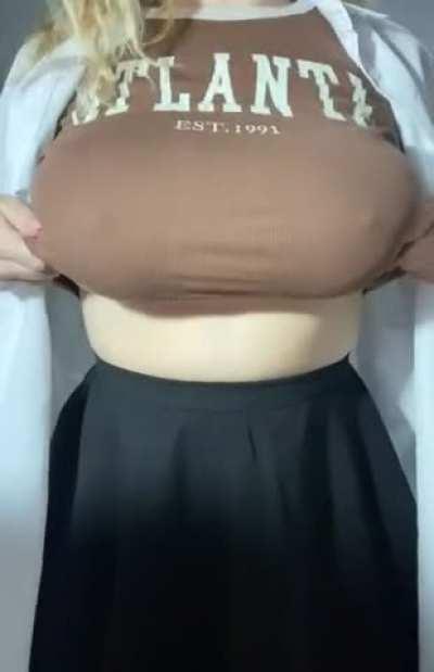 I think my titties decided we’re living in anime 🤨