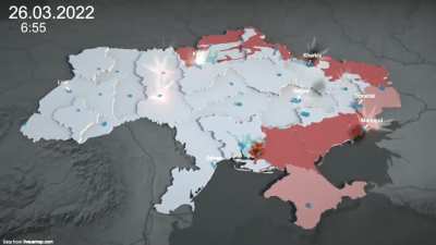 Three Months of Russia's War Against Ukraine in 90 Seconds