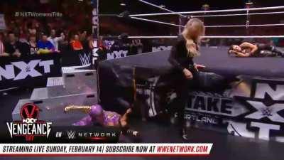 Charlotte Just Couldn't Resist. After Bianca Had Already Pinned and Defeated, Charlotte Picks the Bones and Mocks Her Even Further