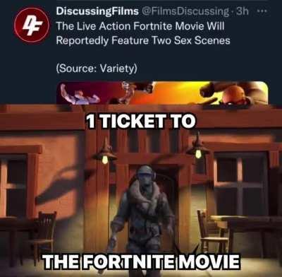 1 ticket to the fortnite movie: