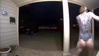 Drug crazed woman tries to break into house