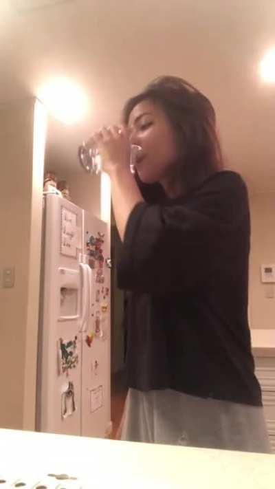 I have an insanely quick way of drinking water.