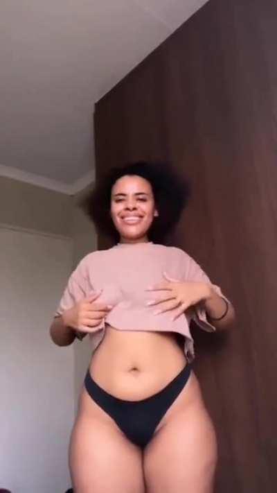 A little under boob action.