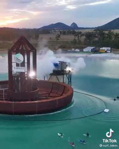 A wave generator for surfing. Absolutely not.