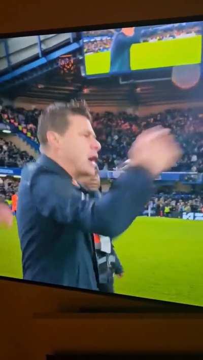 Poch telling Anthony Taylor to Do one!!! 