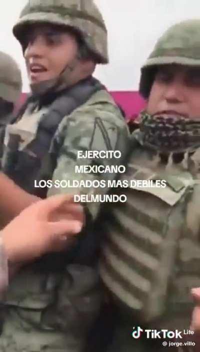 Civilians disarming military forces