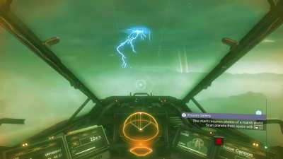 Found a relic that teleported me half way across the galaxy to a seriously hostile planet. The visuals in the game are amazing.