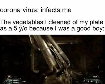 guess eating those vegetables did good after all