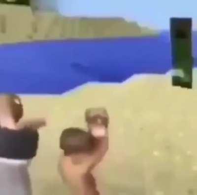 Brothers fight creeping and fucking die